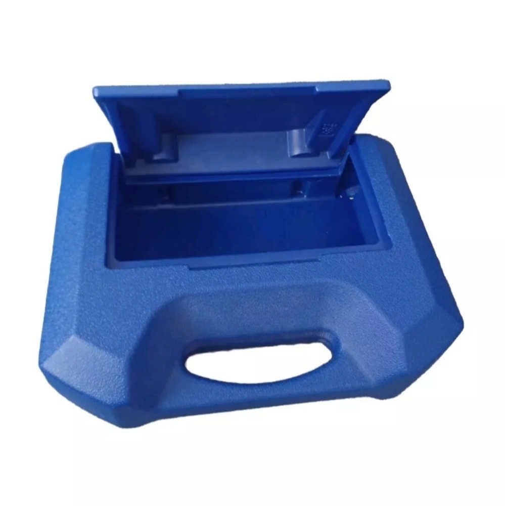K'nex 1997 Blue Storage Carrying Hard Case Container Excellent 14 x 10 x 4 Empty